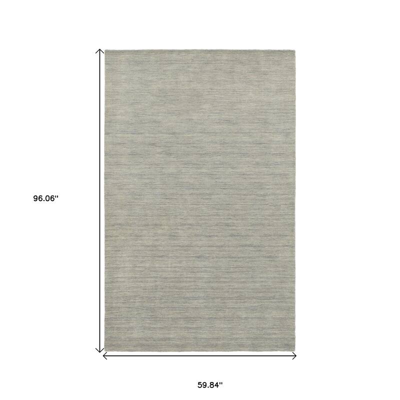 HomeRoots Solid Color Modern Rectangle Area Rug