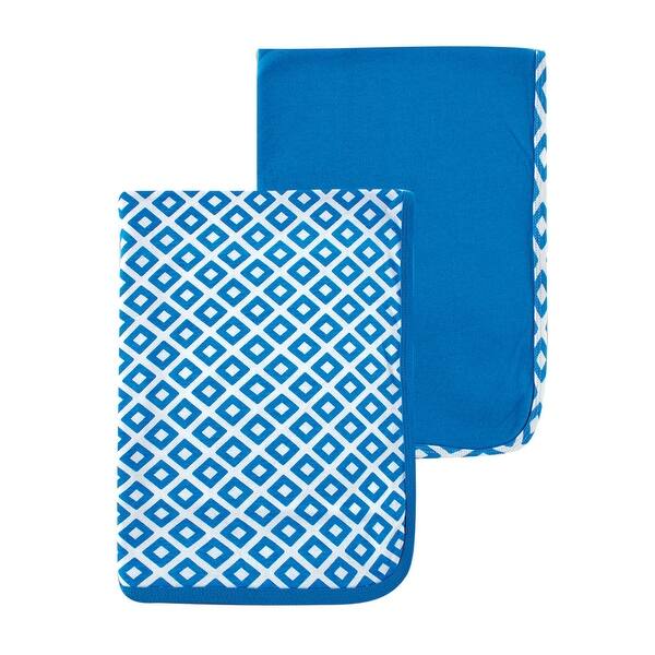 slide 1 of 1, Yoga Sprout Baby Boy Cotton Swaddle Blankets, Blue Elephant, One Size - Blue Elephant - One Size One Size - Blue Elephant