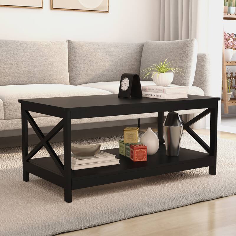 Coffee Table/ End Table-Black Color - Black
