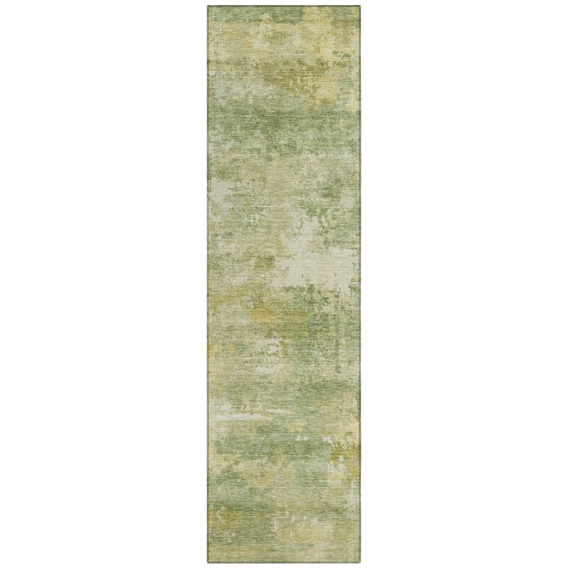 Machine Washable Indoor/ Outdoor Casual Ombre Chantille Rug