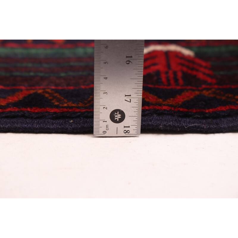 ECARPETGALLERY Hand-knotted Teimani Dark Navy Wool Rug - 3'10 x 6'3