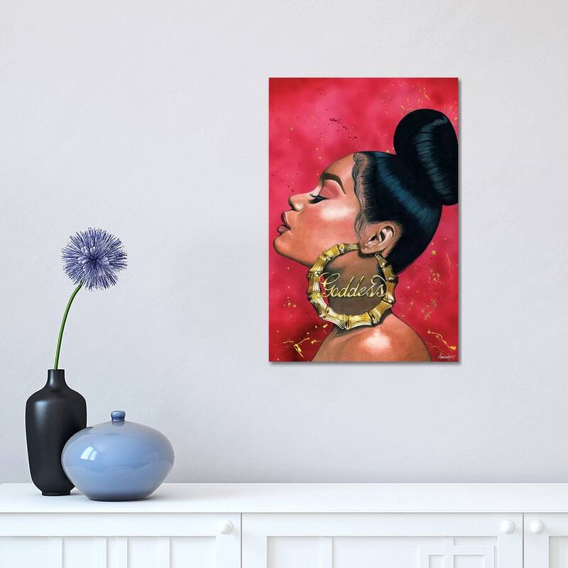iCanvas "Goddess" by Manasseh Johnson Canvas Print - 18x12x1.5