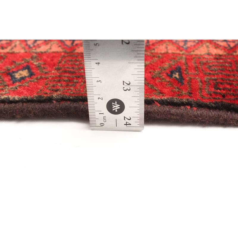 ECARPETGALLERY Hand-knotted Teimani Red Wool Rug - 2'8 x 4'9