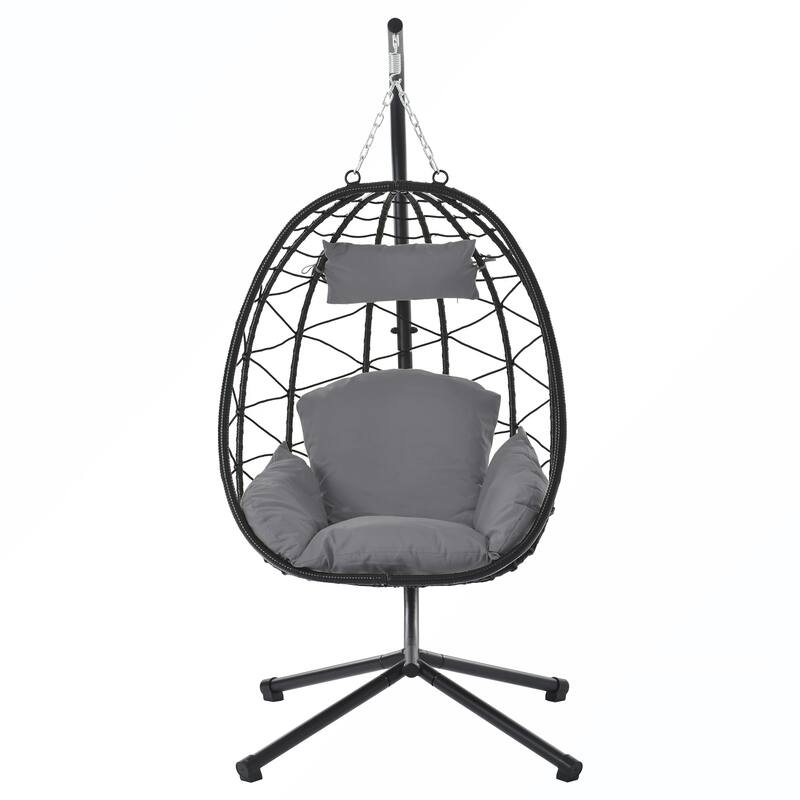 Stand Patio Wicker Swing Chair