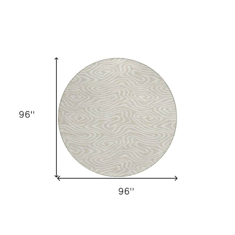 HomeRoots Abstract Transitional Rectangle Outdoor Rug