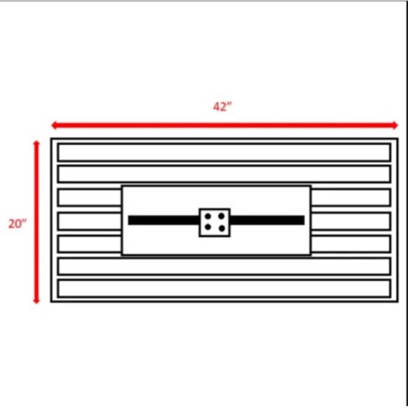11'' H x 42'' L Steel Propane Outdoor Fire Pit Table with Lid