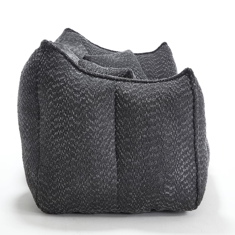 Giant Bean Bag Loveseat Sofa with Armrest for Living Room