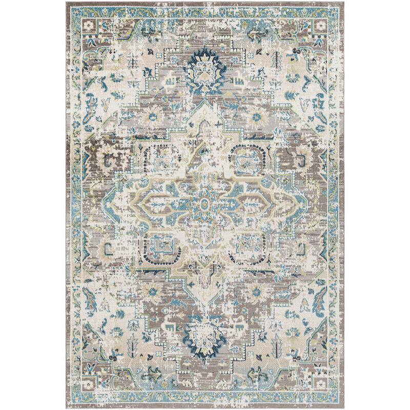Livabliss Jaconita Machine Washable Traditional Floral Area Rug