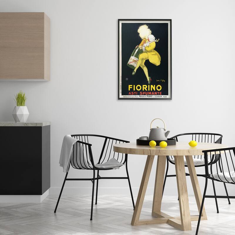 Stupell Vintage Fiorno Wine Framed Giclee Art Design By Marcus Jules