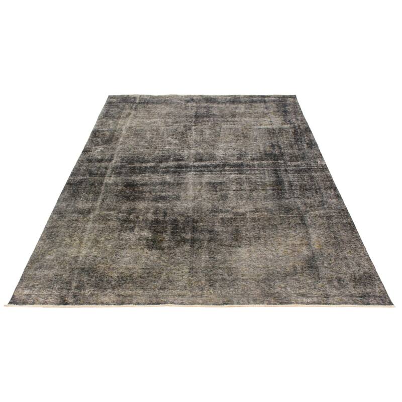 ECARPETGALLERY Hand-knotted Color Transition Black Wool Rug - 7'11 x 11'5
