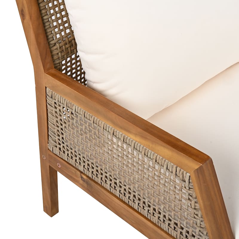 Theresa Outdoor Wicker Arm Club Chair by Christopher Knight Home
