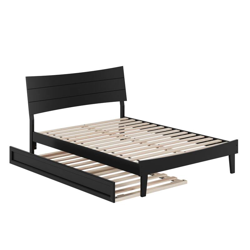Phoenix Wood Platform Bed with Trundle