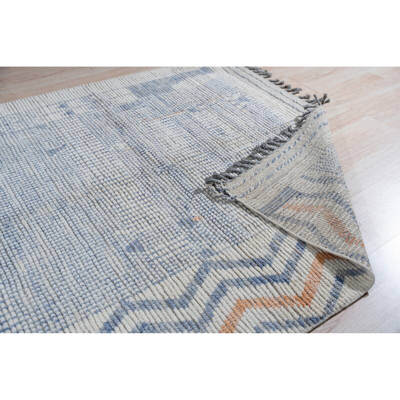 Home Decor Ivory Hand-Knotted Wool Contemporary Marrakech Handspun Area RugTimeless Elegance for Living Room, Bedroom, Office, o