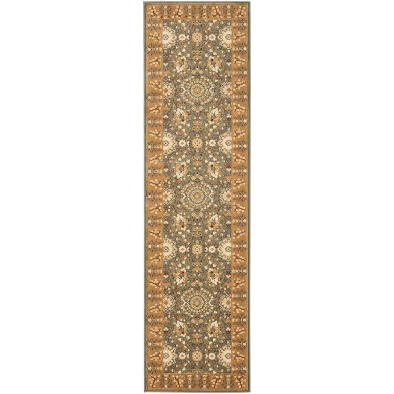 SAFAVIEH Treasures Manerva Oriental Rug - 2'2" x 8' Runner - Blue/Caramel