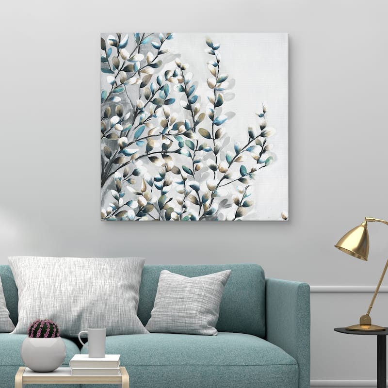Watercolor Willows Light Square by Frank Parson Canvas Art Print by Frank Parson Canvas Art Print