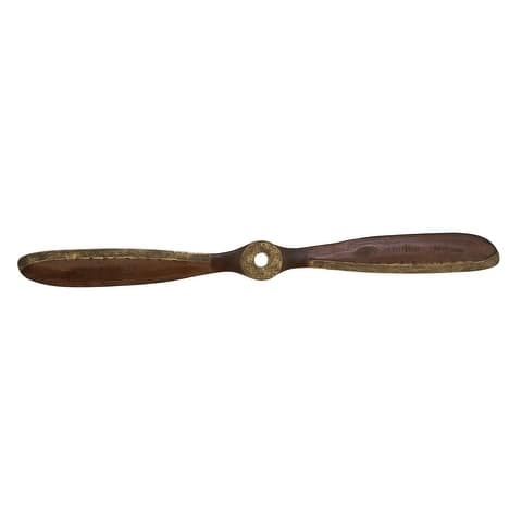 Shop Wood Antique Brass 2 Blade Vintage Airplane Propeller Wall