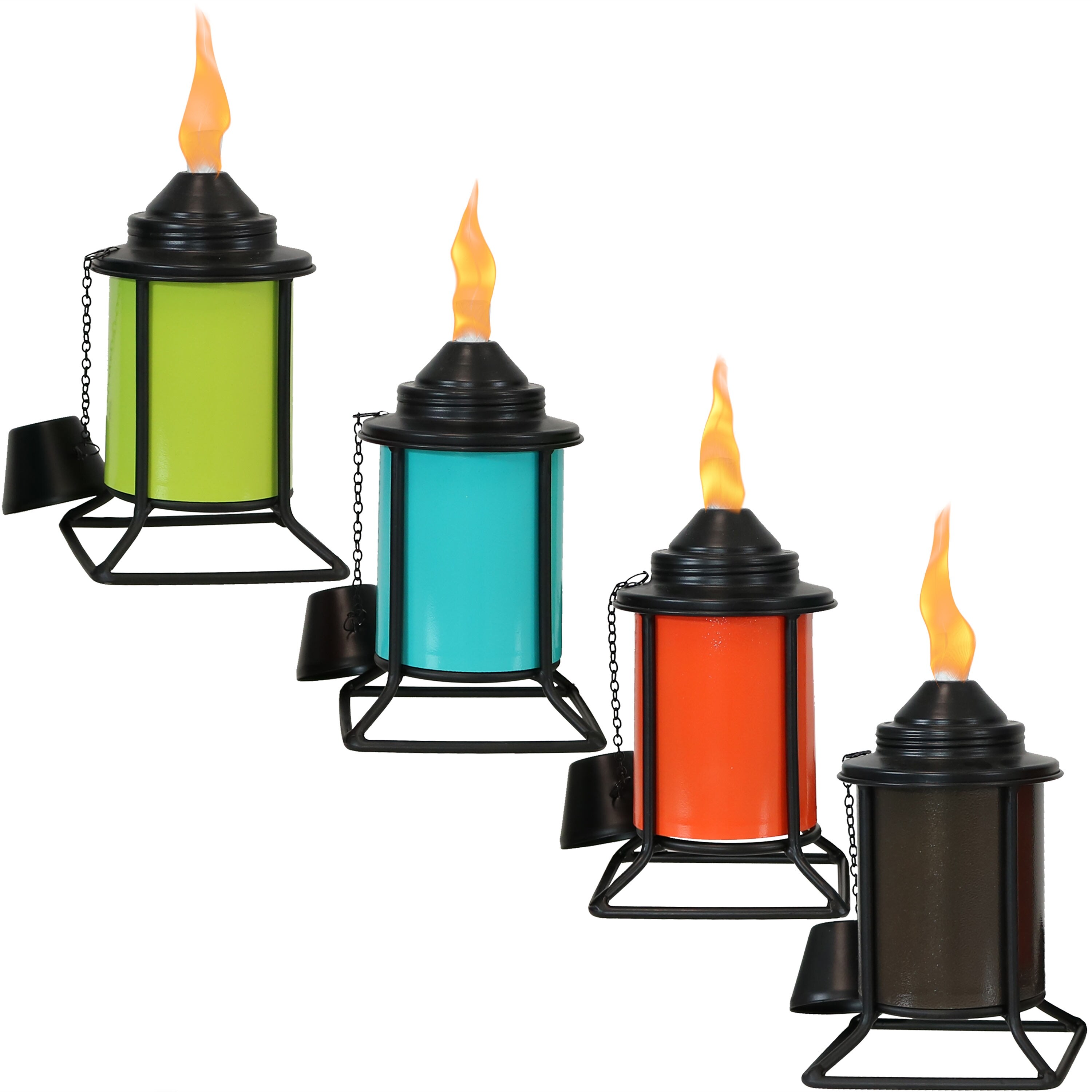 Shop Sunnydaze Multi Color Outdoor Backyard Patio Tabletop Metal