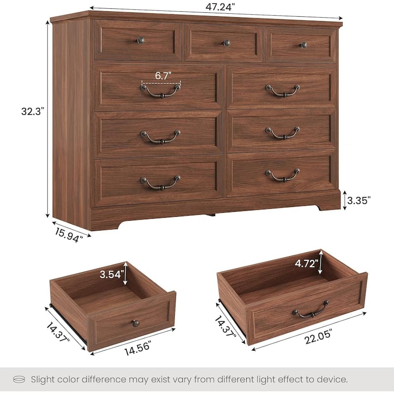 Farmhouse Drawers Dresser for Bedroom Storage Dressers Organizer