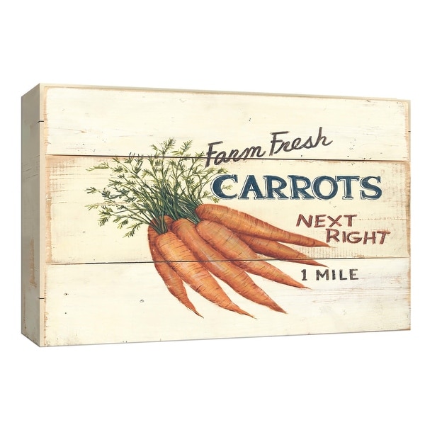 PTM Images 9-153725 PTM Canvas Collection 8" x 10" - "Farm Fresh Carrots" Giclee Fruits & Vegetables Art Print on Canvas