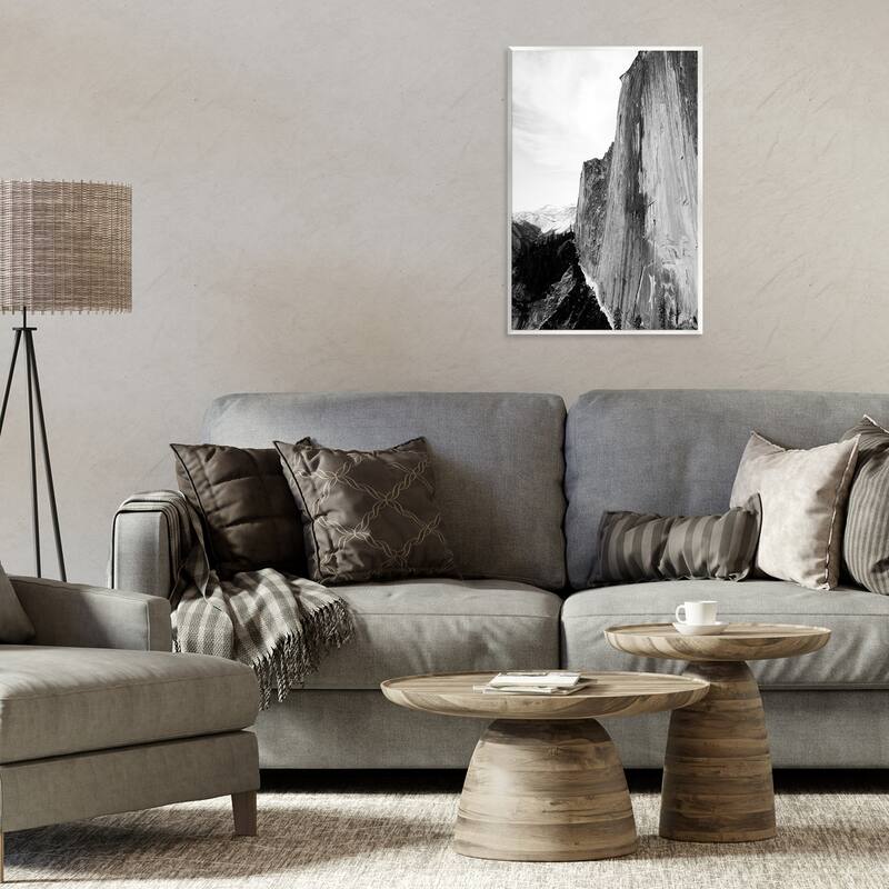 Stupell Tall Natural Cliff at Yosemite Wall Plaque Art Design By Gemma Bardot