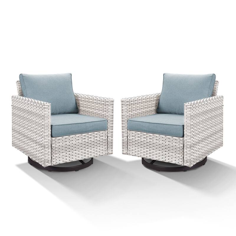 Outdoor Swivel Glider Chairs with Soft Cushion