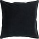 preview thumbnail 12 of 57, Artistic Weavers Harrell Solid Velvet 22-inch Throw Pillow Down - Black