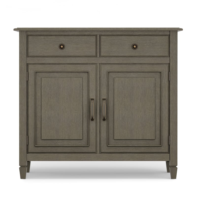 WYNDENHALL Hampshire 40" Wide Solid Wood Traditional Entryway Storage Cabinet - 40"w x 15"d x 36" h