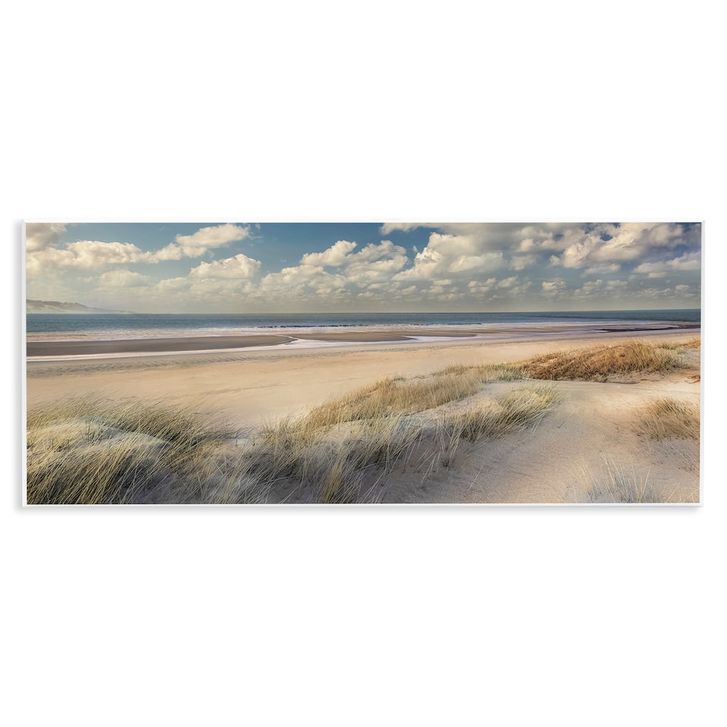 Stupell Rolling Clouds Beach Scenery Wall Plaque Art Design By Mike Calascibetta