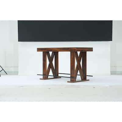 63" Counter Height Bar Table Rectangular Wooden Pub Table