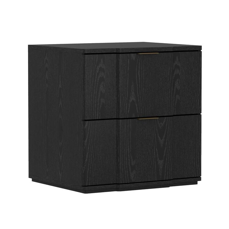 Manhattan Comfort Clive 22 Inch 2 Drawer Nightstand