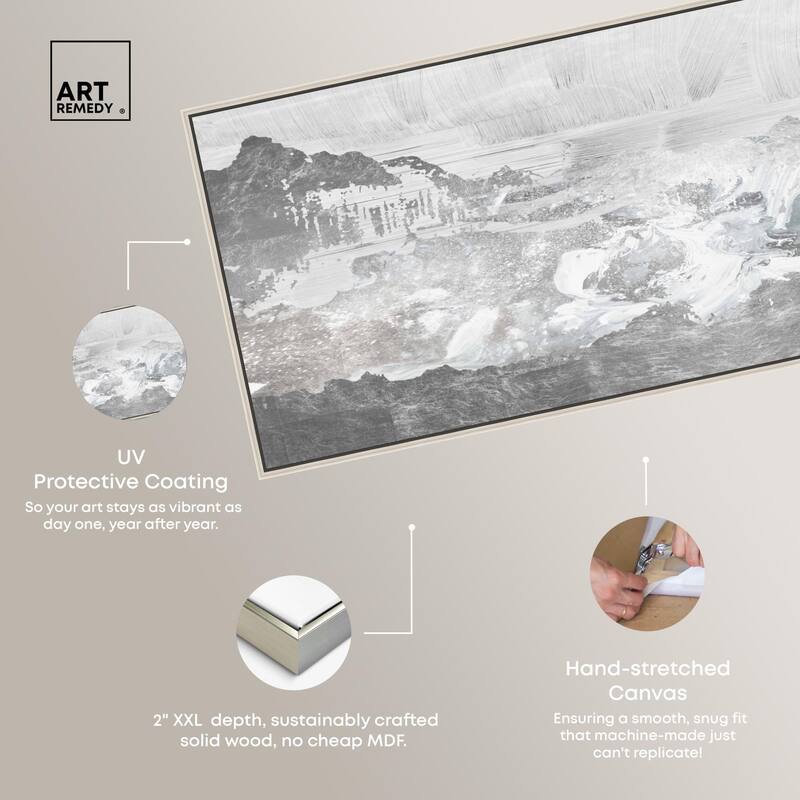 Inspired Neutral Morning Panoramic Canvas by Art Remedy