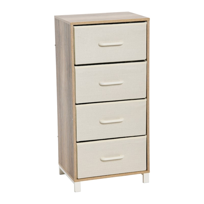 Household Essentials Dresser Tower Chest with 4 Storage Drawers