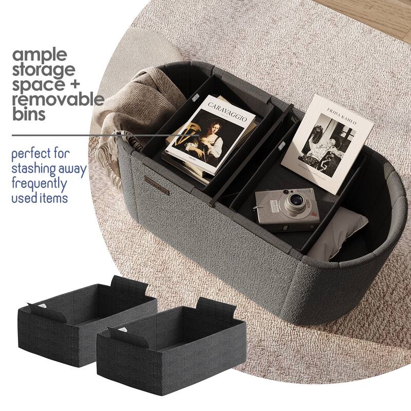 Emperyan Storage Bench for Living Room, Small Ottoman Foot Rest