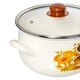 preview thumbnail 4 of 5, STP Goods Mushrooms Belly Deep Enamel on Steel Casserole w/Glass Lid