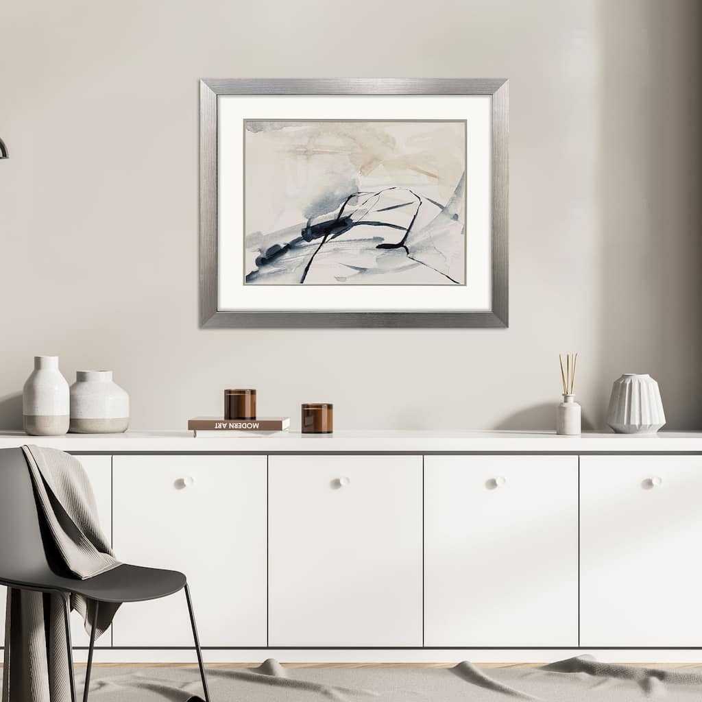 Paragon Indigo Markings III Framed Art