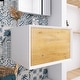 preview thumbnail 29 of 35, Bathroom Vanity in F.Oak with Integrated Solid Surface Top