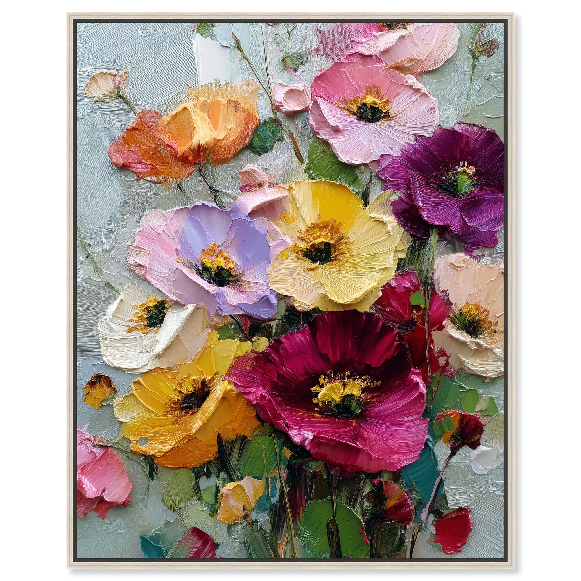 Floral Texture I Canvas by Art Remedy