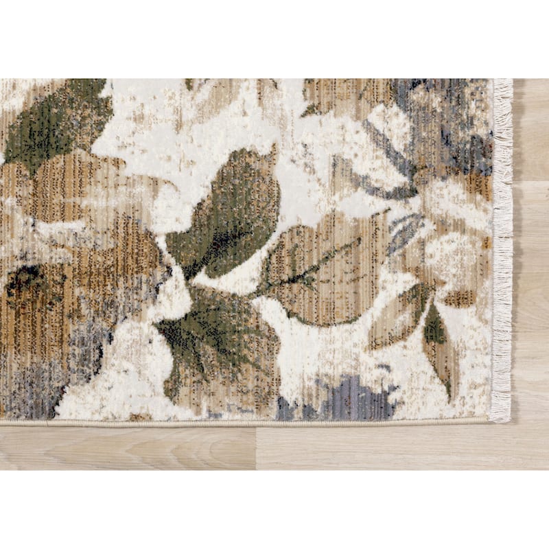 Alpine Rug Co. Sydney Cream Beige Warm Botantical Area Rug