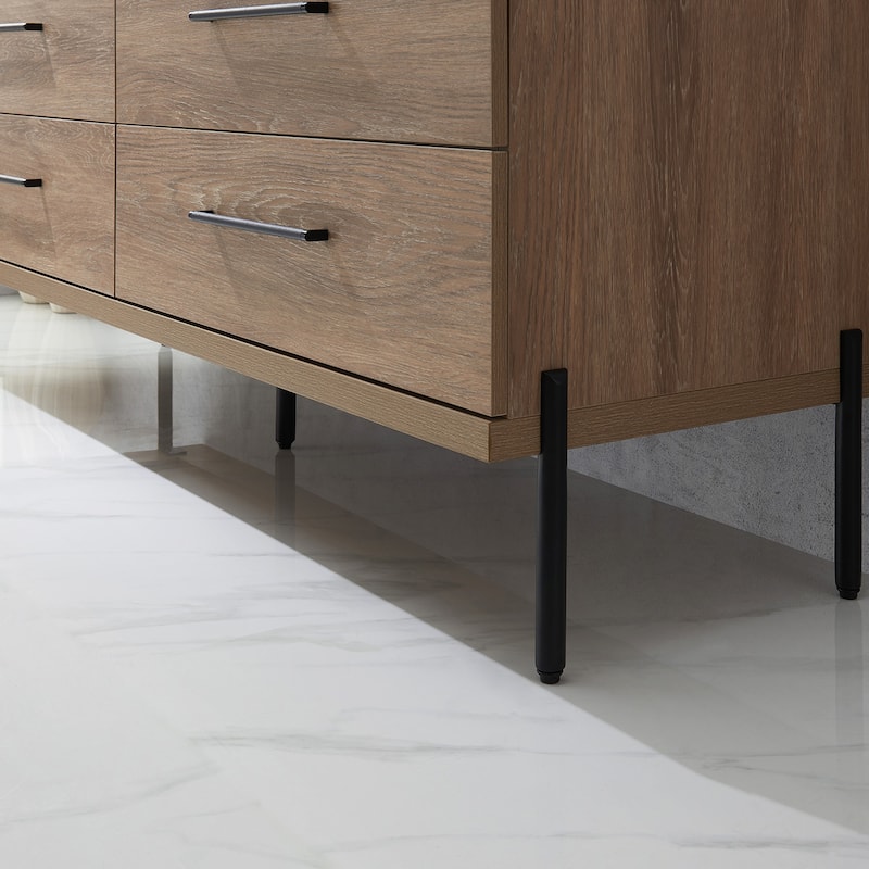 Trento Bath Vanity with Sintered Stone Top with Concrete Sink (R)