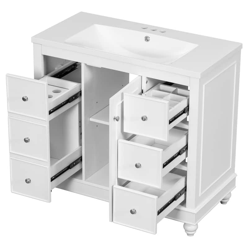 36" Gray Bathroom vanity