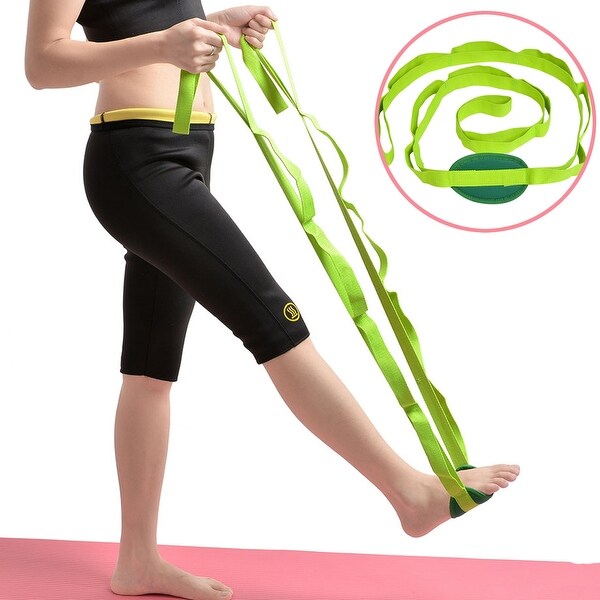 Image Yoga Stretch Out Strap Assist Exercise Fitness Band 85" - SIZE