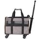preview thumbnail 2 of 5, Cat Carrier with Wheels, Airline Approved Rolling Pet Carrier