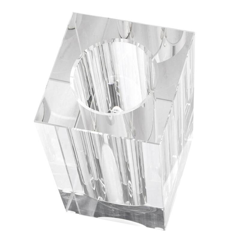 10" Clear Square Glass Table Vase - 3.90