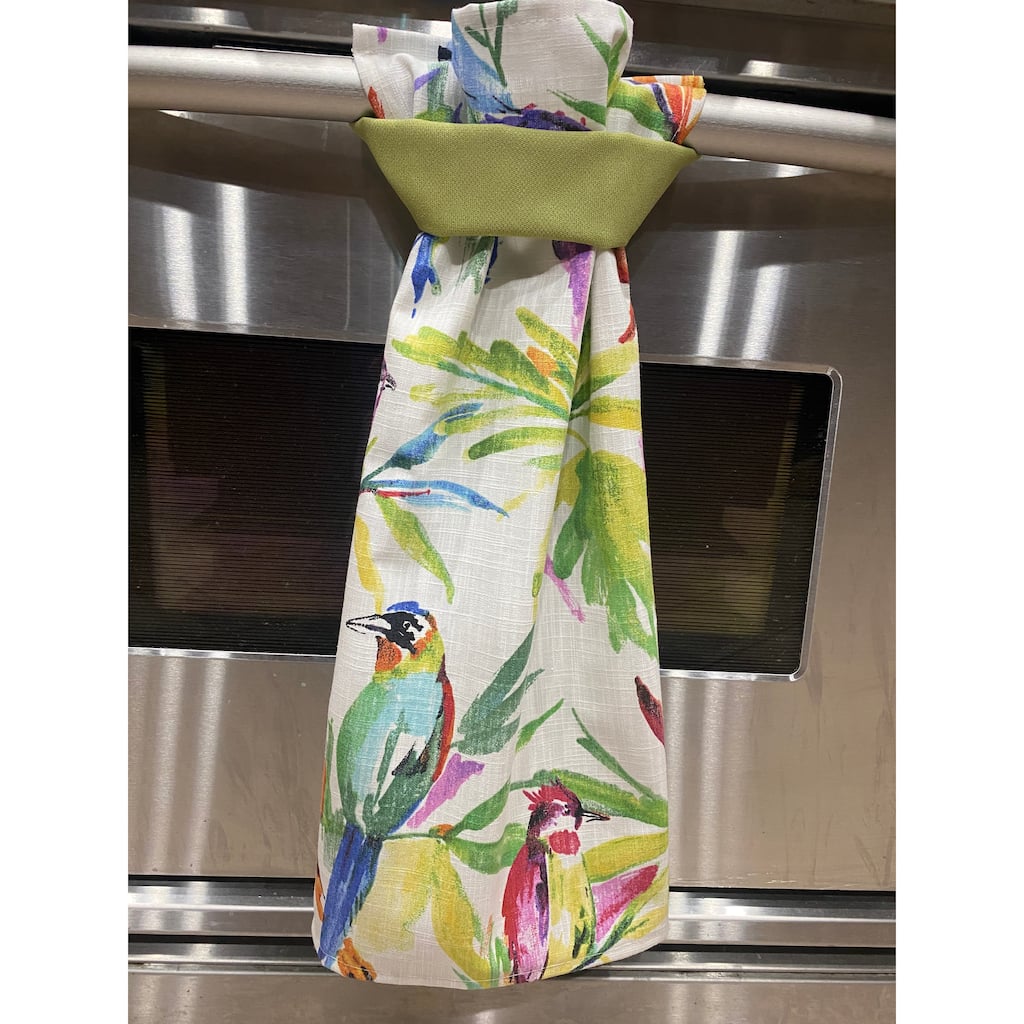 Perfect hanging kitchen towel Song birds