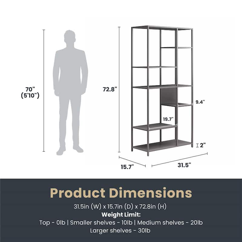 Systembuild Evolution Bonanza Metal Bookcase Room Divider
