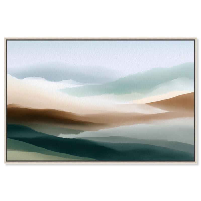 Nuance of the Range I Canvas by Art Remedy - 15" x 10" - Silver