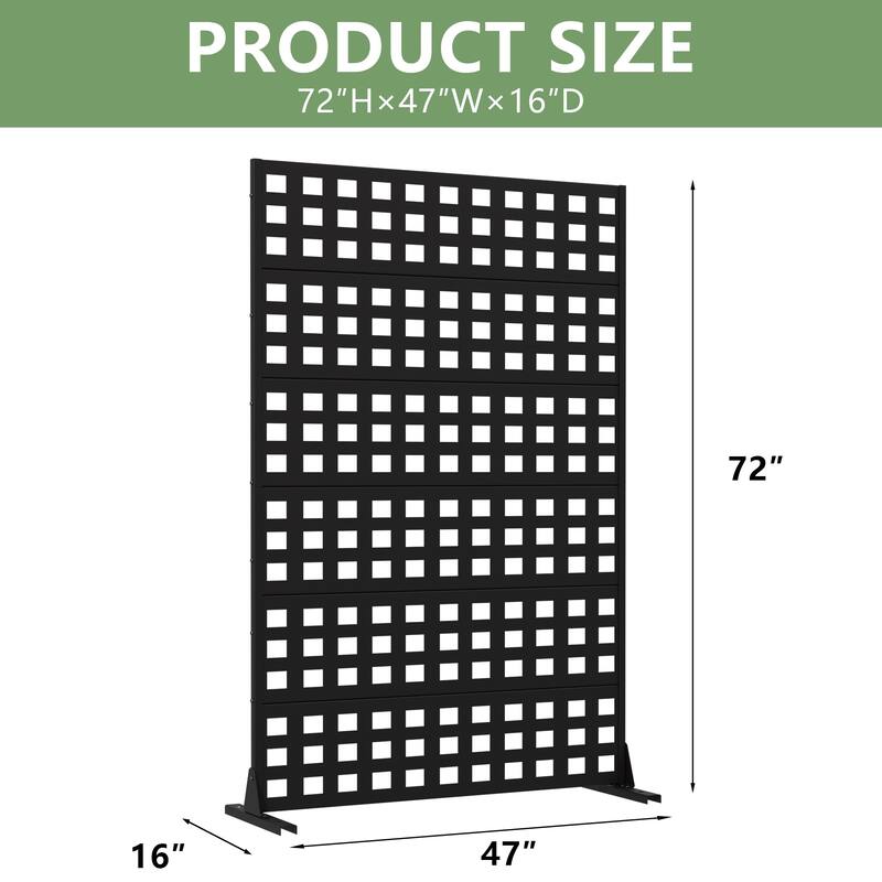 Outdoor Rectangle Privacy Screens Metal Screen Fence Panel