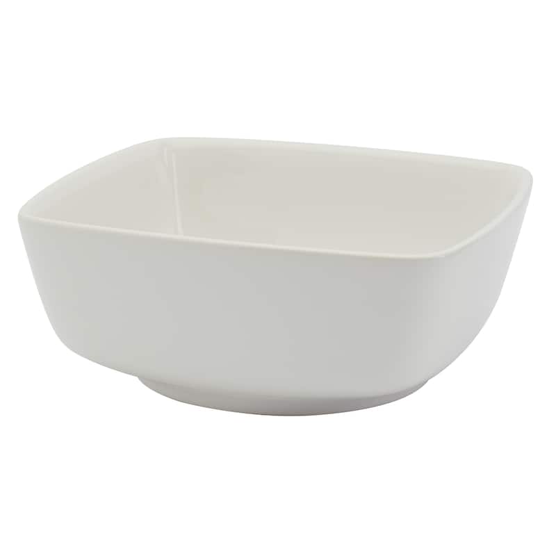Denmark Tools for Cooks 10" White Ceramic Square Serving Bowl