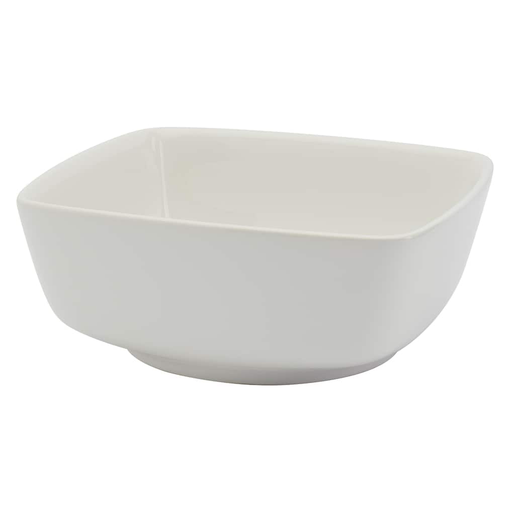 Denmark Tools for Cooks 10" White Ceramic Square Serving Bowl