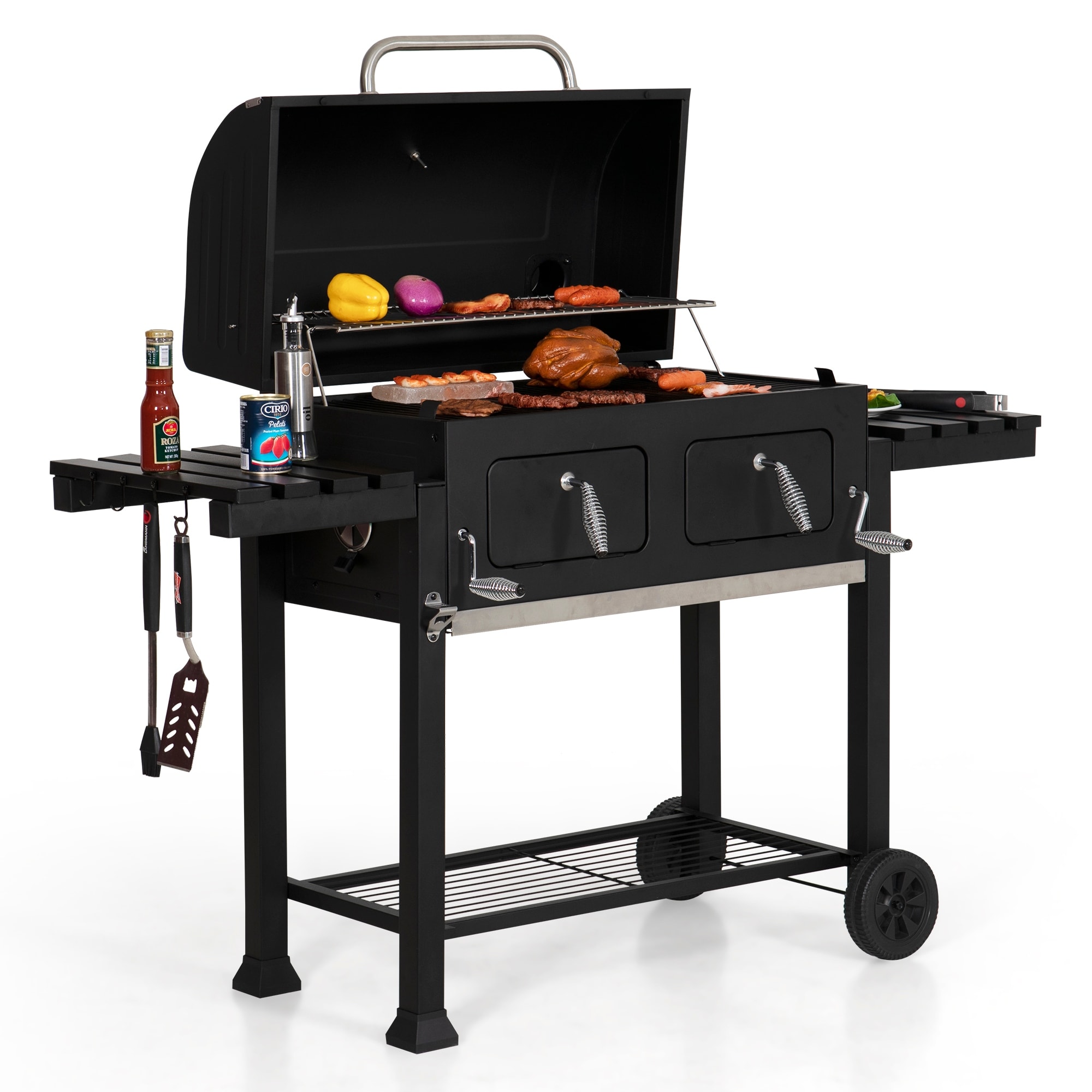 Large charcoal bbq grill outlet